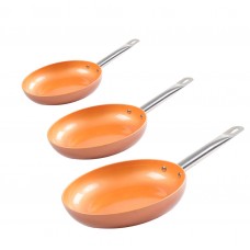 Imperial Home 3 Copper-Core Non-Stick Frying Pan Set IXVD1407